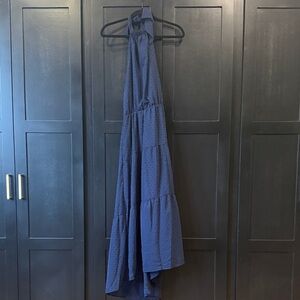 Elegant Navy Maxi Dress